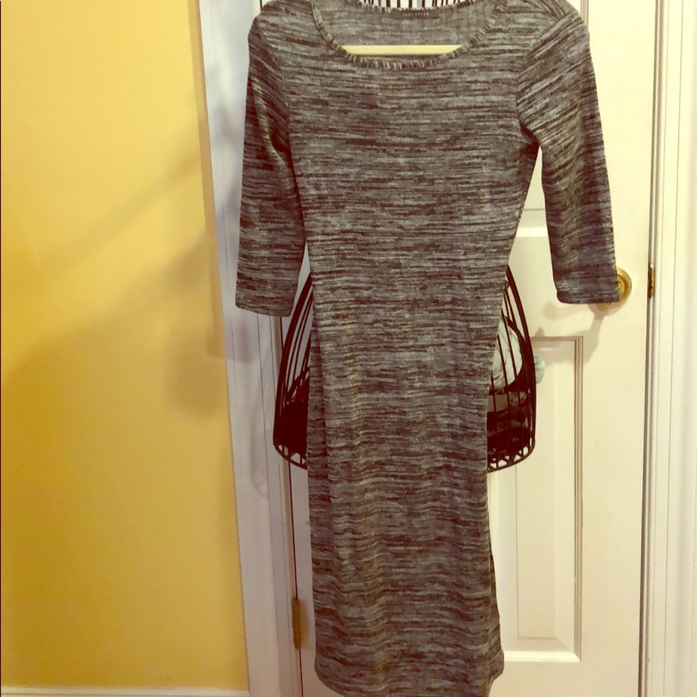 Grey tight long sleeve sweater dress - size small